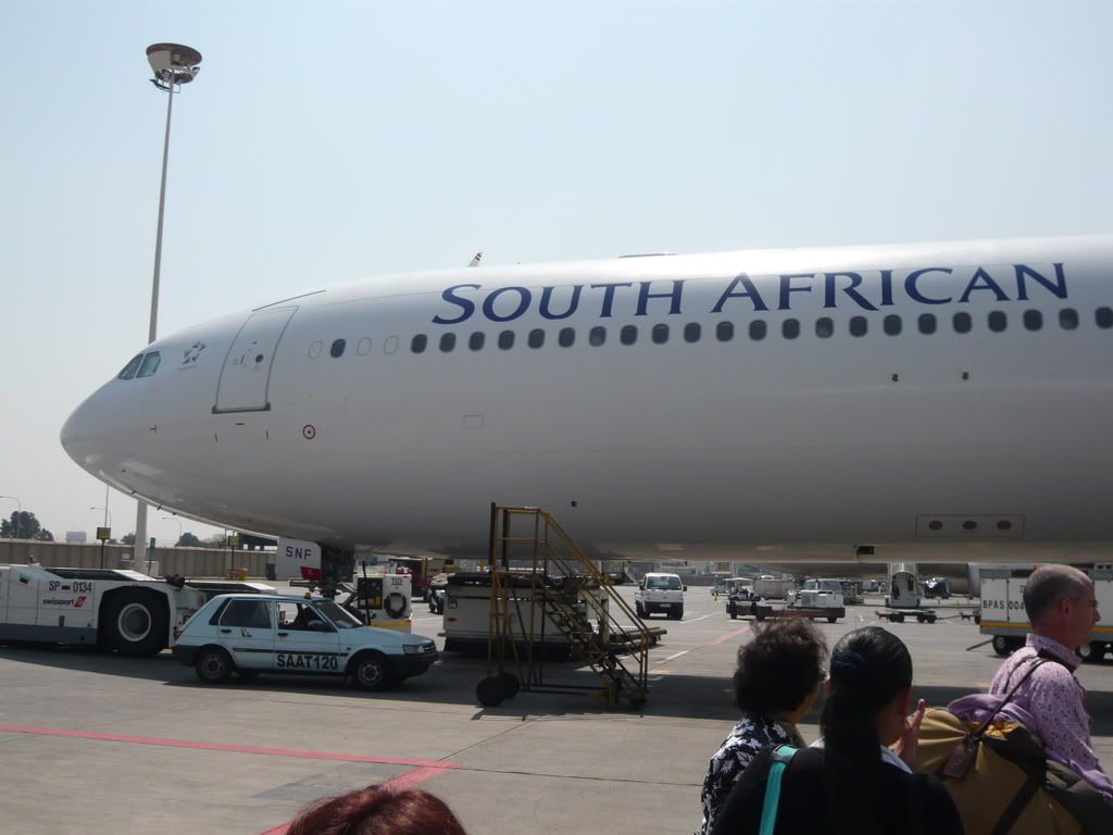 Review of South African flight from Johannesburg to Cape Town in Business